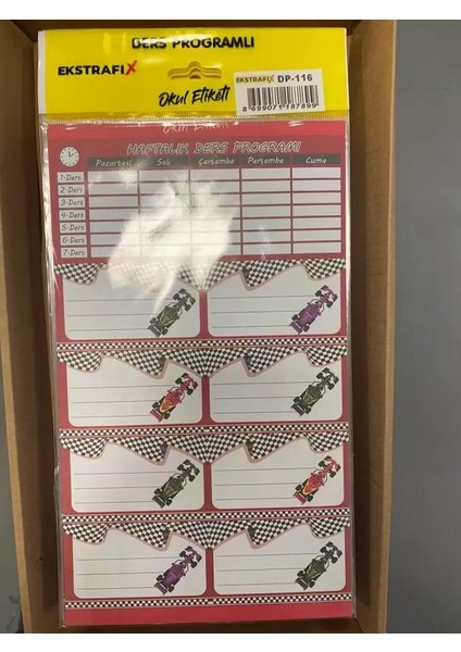 Ders Programlı Okul Etiketi Q Dp 116 / Ekstrafix