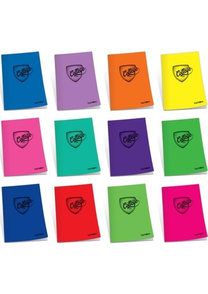Çınar College Plastik Kapak Defter College Dikişli A4 60 Yp Kareli 60/4 76002 12'li