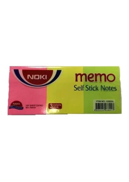 Index Memo 38X51 Karışık Neon Renk NO:12005N / Noki
