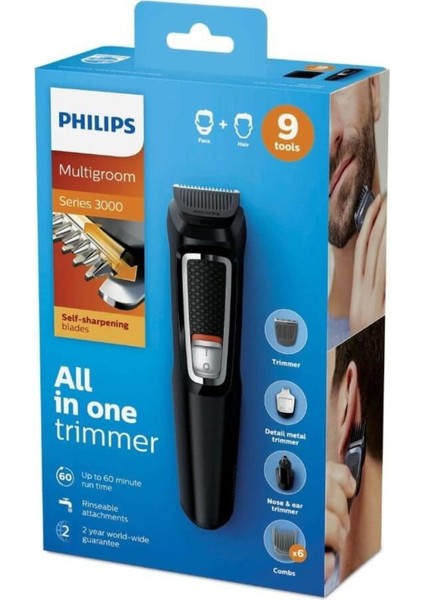 3000 Serisi MG3740/15 Multigroom 9 In 1 Erkek Bakım Kiti fırsatları