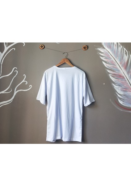 Bisikle Yaka Oversize Gülenyüz Baskılı Unisex T-Shirt fiyatları