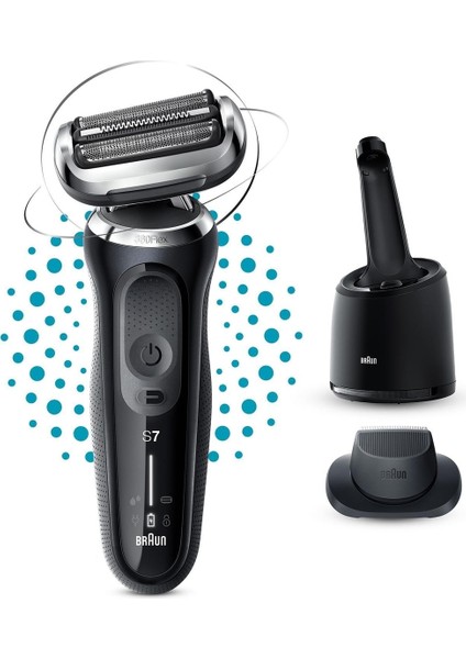 Yeni Seri 7 N7200CC Kablosuz Tıraş Makinesi, Smartcare, Autosense, 360° Flex, Islak & Kuru