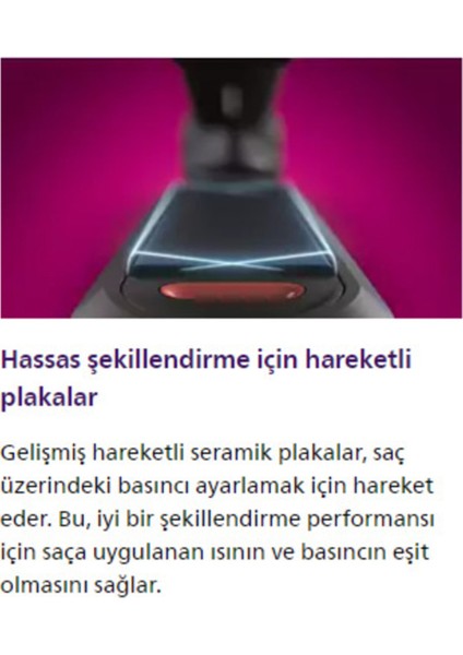 5000 Series Saç Düzleştirici ;argan Yağı Katkılı Plakalar, Thermo Shield Teknoloji modelleri