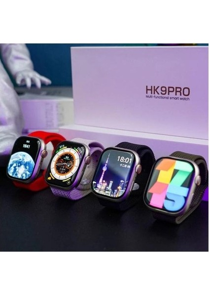 Orijinal Watch 8 Hk 9 Pro 2.02 Amoled Ekran New Series Çift Kordonlu