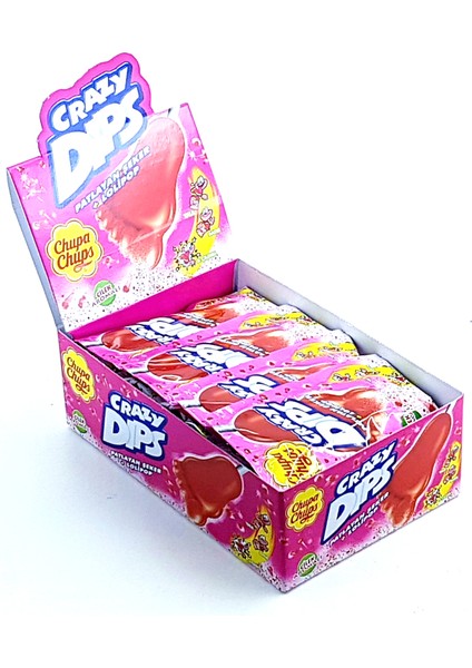 Crazy Dips Cilek Patlayan Şekerli Lolipop 24 x 16 gr