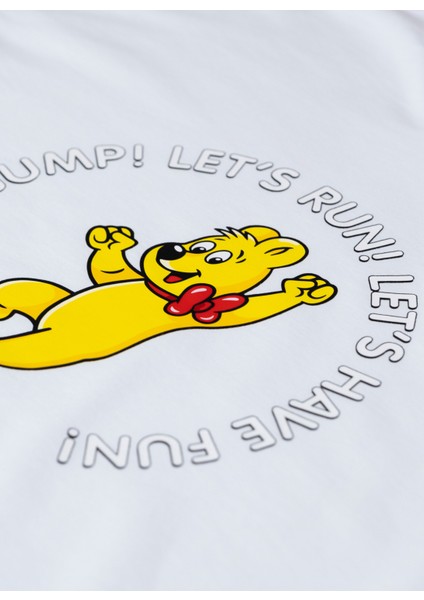 Baskılı Beyaz Erkek Çocuk T-Shirt HRBTXT101 modelleri
