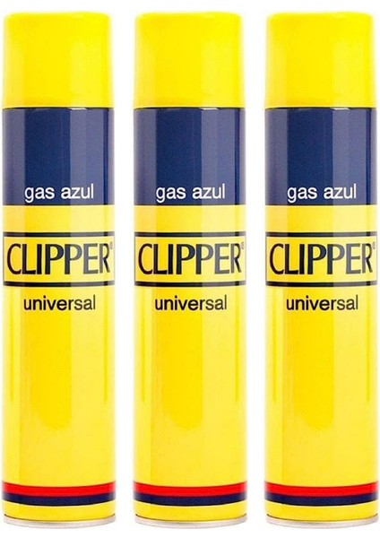 Clipper Çakmak Gazı 250 ml Gas Azul 3 Adet