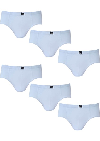 6lı Erkek Çocuk Slip Külot Pamuklu Rahat Beyaz Klasik Model fiyatları