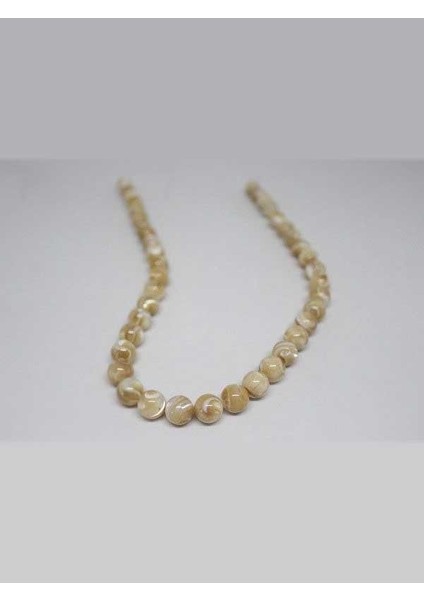 Sedef Taşı Yarım Dizi 10MM (Karamel) (18CM Uzunluğundadır) fiyatları
