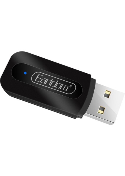M22 Bluetooth 5.0 USB‑AUX Dönüştürücü – Tak‑Çalıştır, USB & 3.5 mm AUX Çıkışlı, Araba ve Hoparlörler İçin