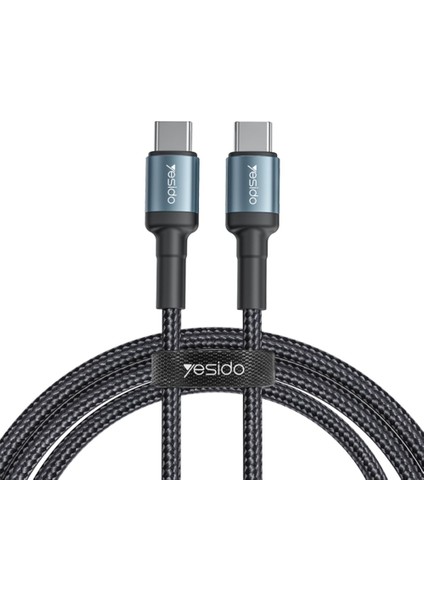 Yesido CA79 2m 66W Hasırlı Type-C To Type-C Pd Hızlı Şarj Kablosu