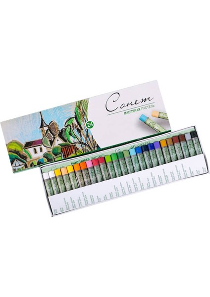 Sonnet Yağlı Pastel Boya 24 Renk