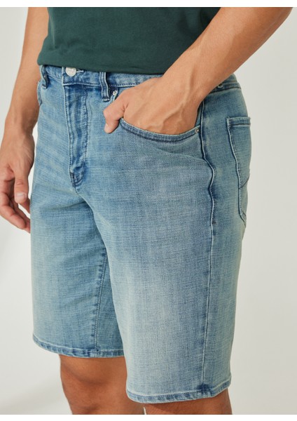 Rahat Erkek Denim Şort 3RZJ65 1500-INDIGO Denım fırsatları