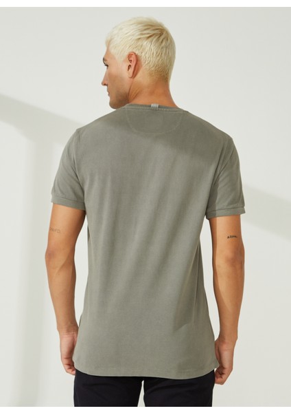 Bisiklet Yaka Gri Erkek T-Shirt A266T2P02- fırsatları