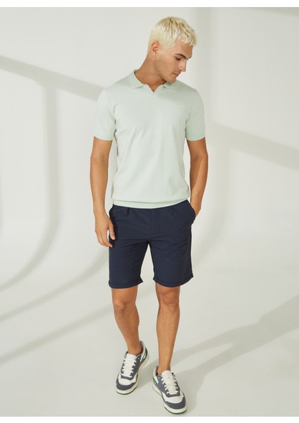 Polo Yaka Slim Fit Yeşil Erkek Kazak A26475C100- fiyatları