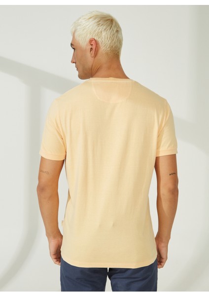 Bisiklet Yaka Sarı Erkek T-Shirt A266T2T02- indirimleri