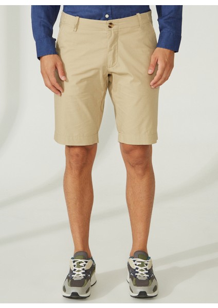 Normal Bel Slim Fit Kahve Erkek Bermuda Şort A261NAT99NG332-