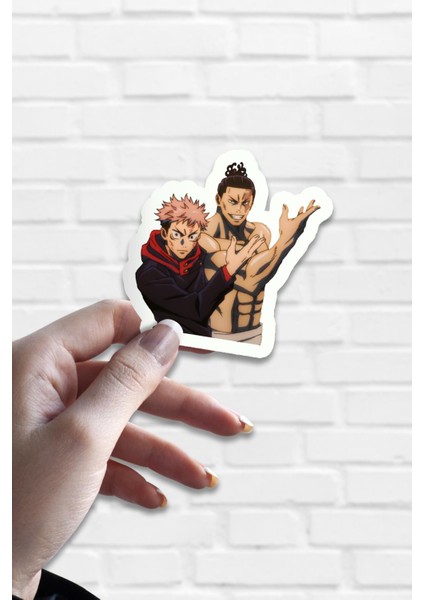 Jujutsu Kaisen Karışık Anime Sticker Seti - Ajanda - Laptop - Telefon Sticker Seti (17 Adet)