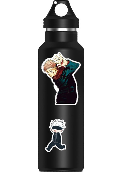 Jujutsu Kaisen Karışık Anime Sticker Seti - Ajanda - Laptop - Telefon Sticker Seti (17 Adet)