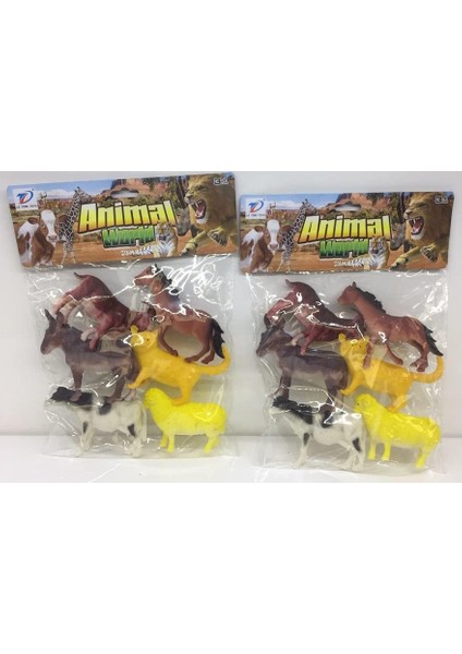 Oyuncak Poşette 6 Parça Evcil Hayvan S 888B-1