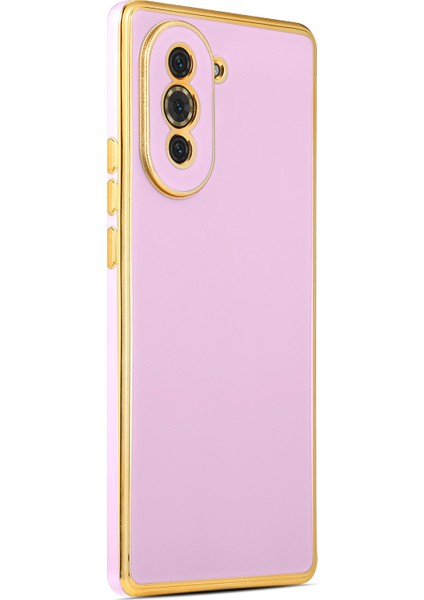 Huawei Nova 10 Pro Kılıf Parlak Kenarlı Kamera Korumalı Yumuşak Silikon Kılıf