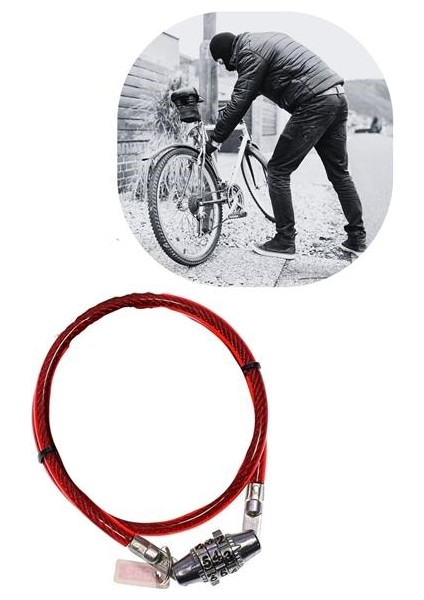 Buffer® Şifreli Pratik ve Sağlam Bisiklet Kilidi