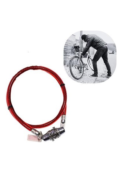 Buffer® Şifreli Pratik ve Sağlam Bisiklet Kilidi