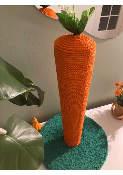 Havuç Figürlü Kedi Tırmalama Tahtası 50 cm fırsatları