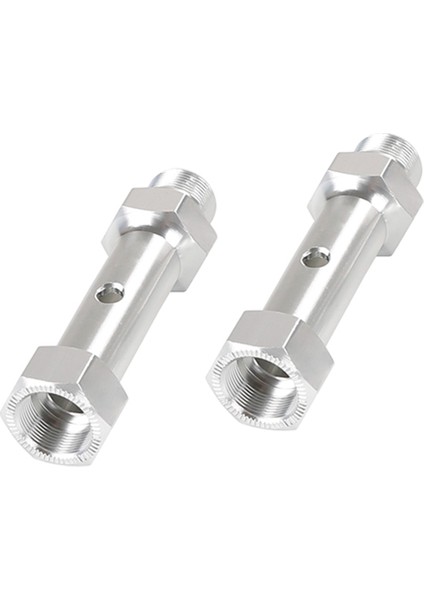 Cnc Metal Arka Tekerlek Çift Tekerlekli Aks 1/5 Baha Rovan Km Baja 5b 5t 5sc Rc Araba Parçaları, Gümüş (Yurt Dışından)