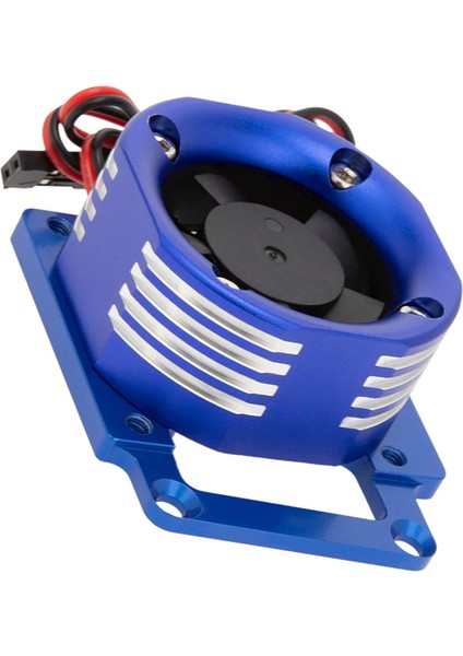 Metal Soğutma Fanı Motoru Isı Emici LED Işık ile 1/8 Kızak Rc Araba Yükseltmeleri Parçaları Aksesuarları, Mavi (Yurt Dışından) modelleri
