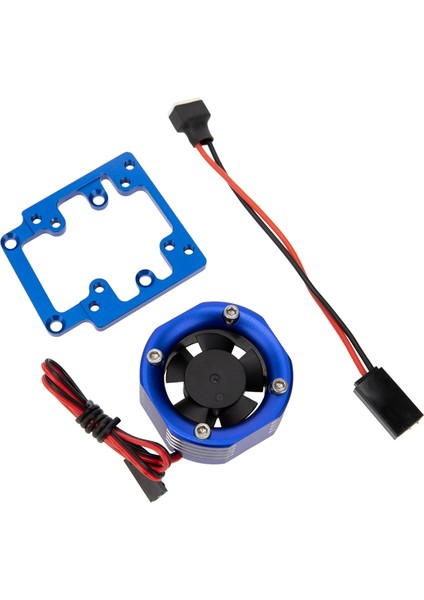Metal Soğutma Fanı Motoru Isı Emici LED Işık ile 1/8 Kızak Rc Araba Yükseltmeleri Parçaları Aksesuarları, Mavi (Yurt Dışından) indirimleri