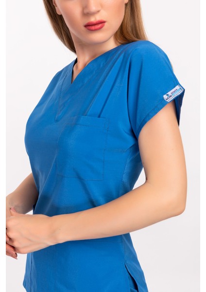Safir Terikoton Kumaş Doktor Hemşire Cerrahi Hastane Scrubs Üniforma Takımı fiyatları