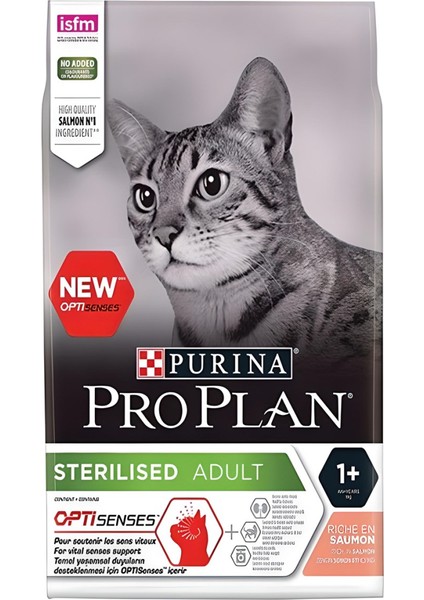 Kısırlaştırılmış Somonlu Yetişkin Kedi Maması 10 kg
