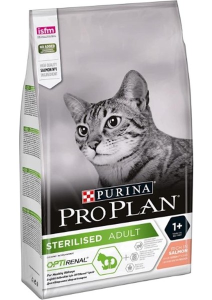 Kısırlaştırılmış Somonlu Yetişkin Kedi Maması 10 kg