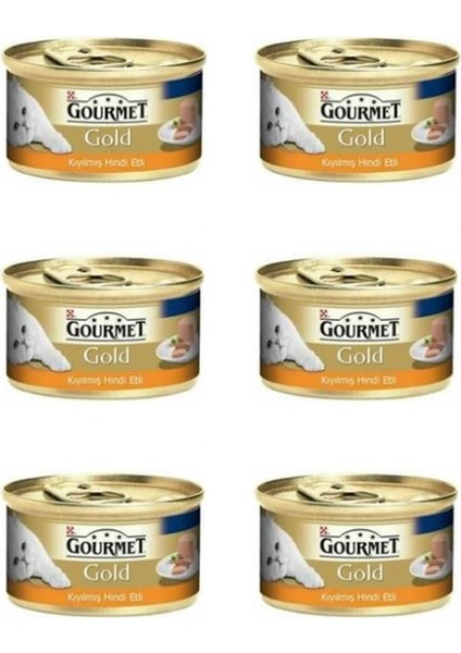 Hindi Etli Yetişkin Kıyılmış Kedi Konservesi 6X85 gr - Farmapets