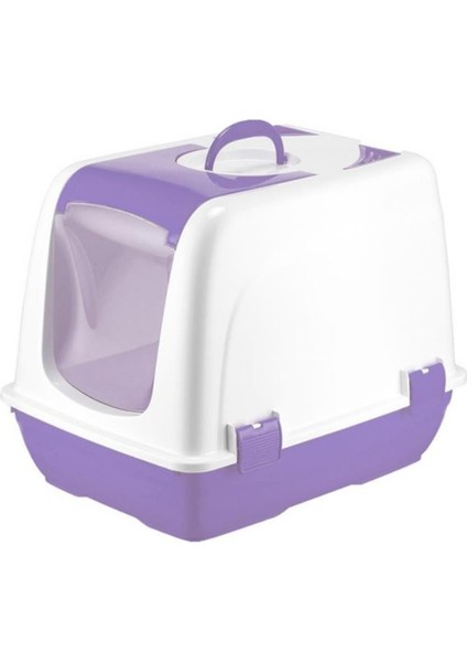 Kapalı Kedi Tuvaleti 37X40X40 cm Lila - Farmapets
