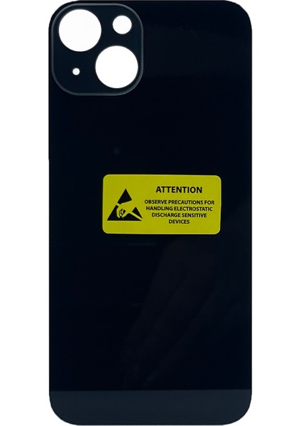 iPhone 14 Plus Uyumlu Geniş Kamera Camlı Batarya Kapağı (Siyah) NT-102651