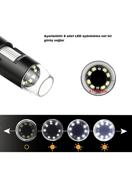 1600X Zoom 2mp Dijital Mikroskop Kamera fiyatları