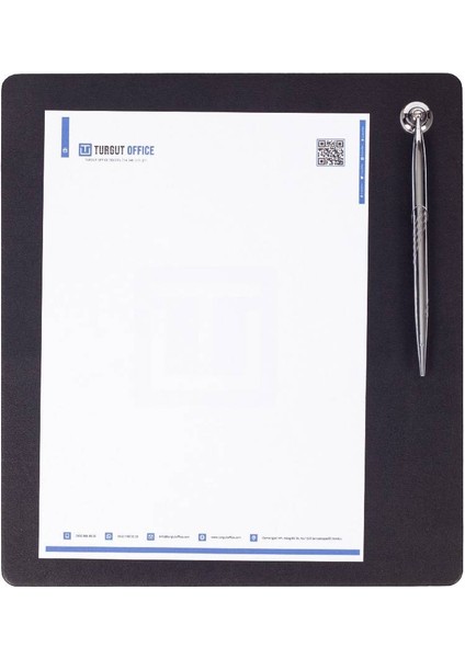 Toplantı Sümeni Düz Siyah Kalemli A4 Boyutlu