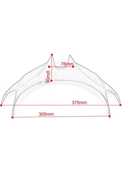 Motosiklet Winglet Front Fairing Spoiler Aerodinamik Kanat Yeşil (Yurt Dışından)