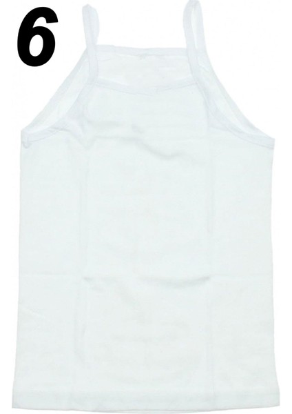 6lı Kız Çocuk Ip Askılı Atlet Düz Kaliteli Rahat fiyatları