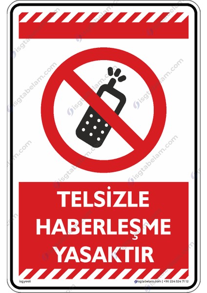 Telsizle Haberleşmek Yasaktır/25x35cm/dekota fiyatları