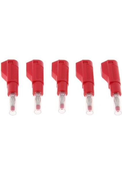 3x 5 Pcs 4mm Muz Tapa Test Uçu Cihaz Ölçer Fiş Kırmızı (Yurt Dışından)