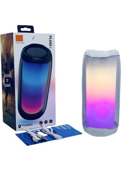 Pluse4 Taşınabilir Rgb Ledli Bluetooth Hoparlör Siyah