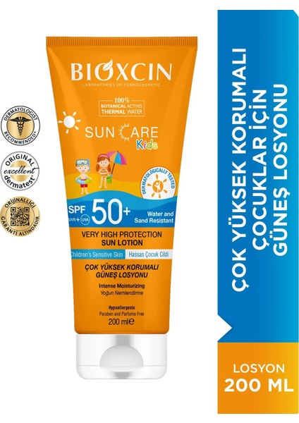Sun Care Kids Çok Yüksek Korumalı Çocuk Güneş Losyonu Spf 50+ 200 ml fiyatları