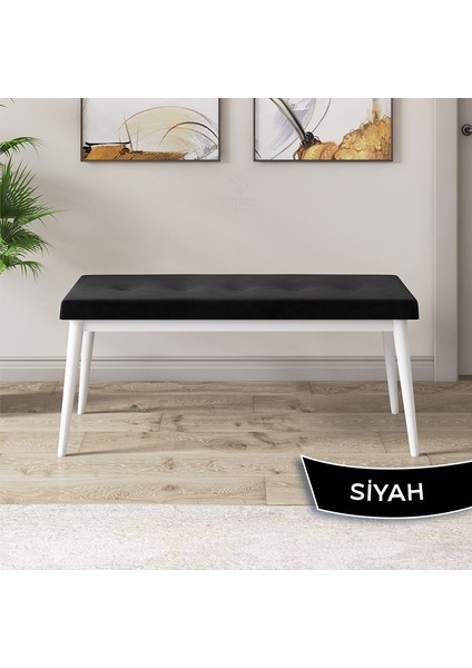 Concept Jul Serisi 80 x 132 Açılabilir Beyaz Mermer Desen Mutfak Masa Takımı 4 Sandalye Ve 1 Bench