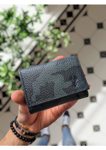 Visso 660 Deri Isme Özel Güçlü Mıknatıs Kilitli Akordeon Yelpaze Kartlık Cüzdan Erkek Kadın Çanta Kişiye Özel