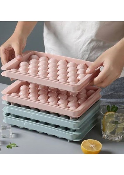 33 Hazneli Küre Buz Kalıbı Buzluk Kapaklı Buz Kalıbı modelleri