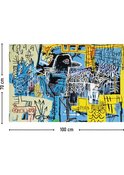 Jean-Michel Basquiat Bird On Money 1981 Duvar Örtüsü Halısı