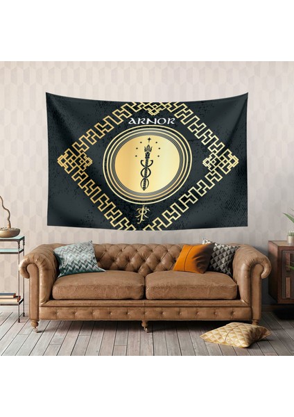 Yüzüklerin Efendisi Arnor Tolkien Duvar Örtüsü Halısı